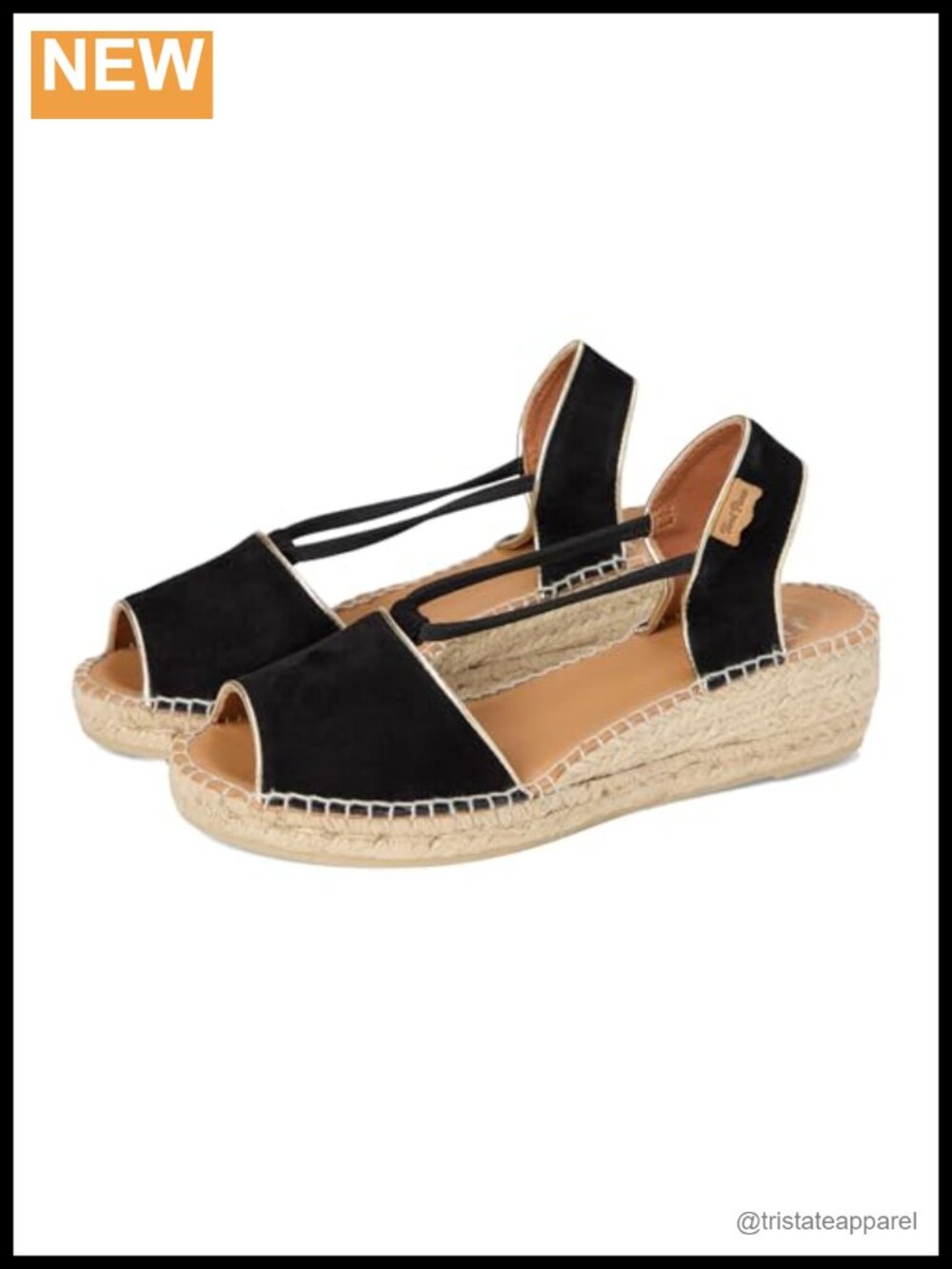 Wedge Espadrille Sandals Slingback Jute Rubber Sole